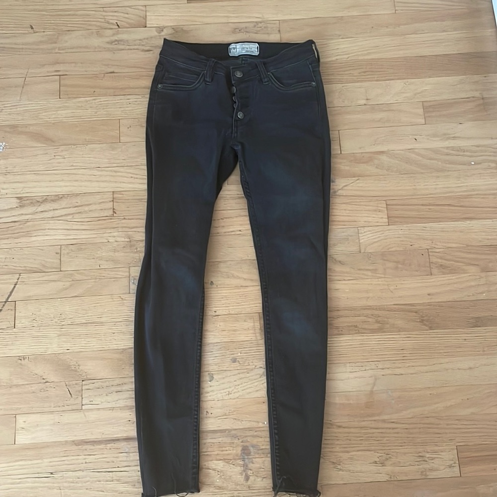Free people black jeans size 24